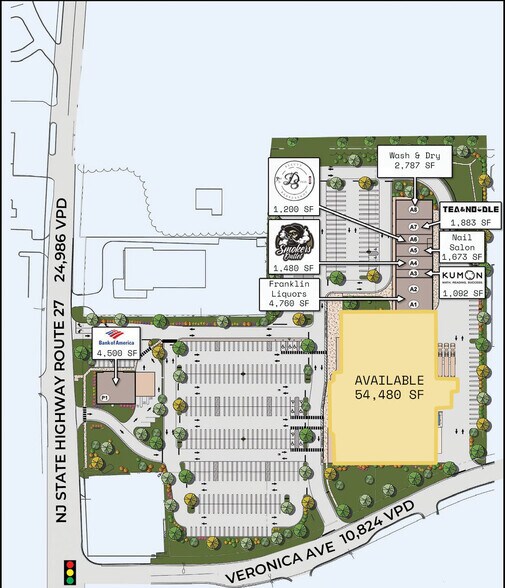 1221 State Route 27, Somerset, NJ à louer - Photo du bâtiment - Image 2 de 15