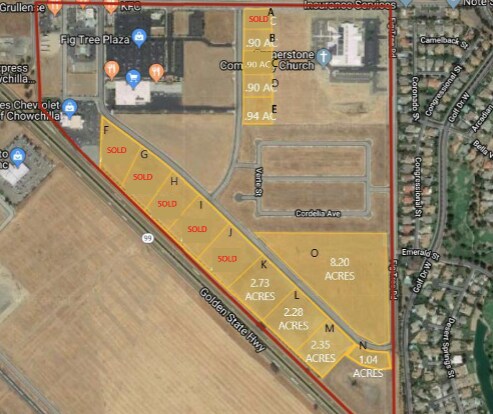 Plus de détails pour Genoa Lake Way, Chowchilla, CA - Terrain à vendre