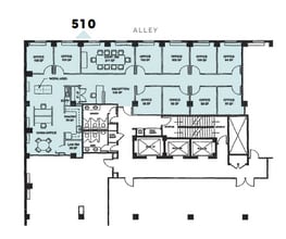 1015 18th St NW, Washington, DC à louer Plan d’étage- Image 1 de 1