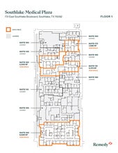 731 E Southlake Blvd, Southlake, TX à louer Plan d’étage- Image 1 de 1