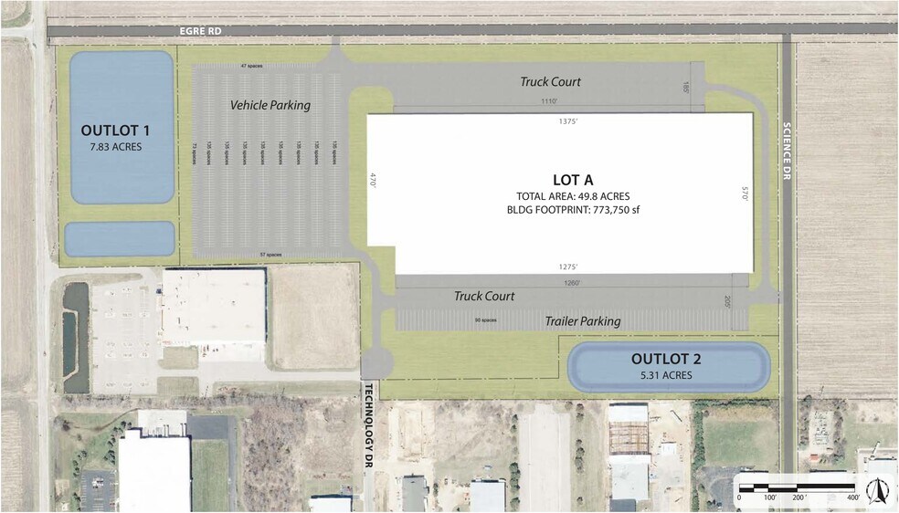 1845 Bristol Rd, Sun Prairie, WI à louer - Plan de site - Image 2 de 5