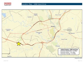 1080 Vend Dr, Watkinsville, GA - Aérien Vue de la carte - Image1