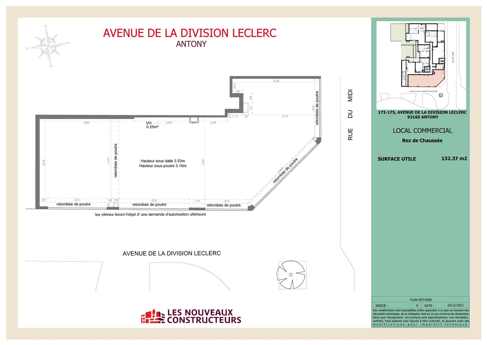 173 Avenue De La Division Leclerc, Antony à louer Plan d’étage- Image 1 de 2