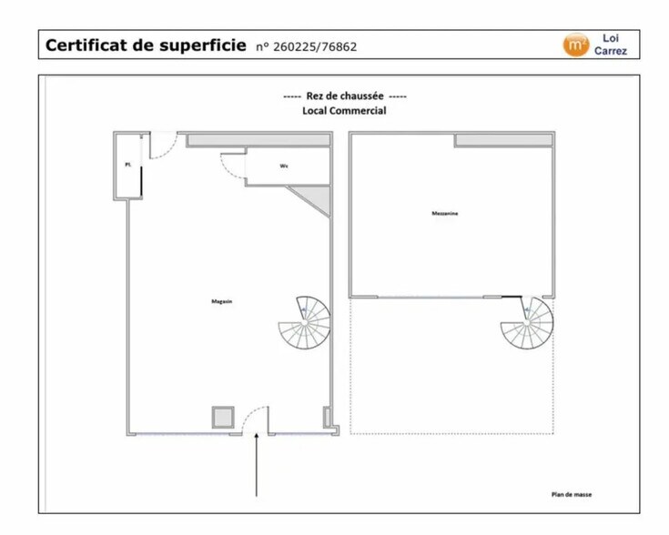 Retail in Lyon for lease - Floor Plan - Image 3 of 3
