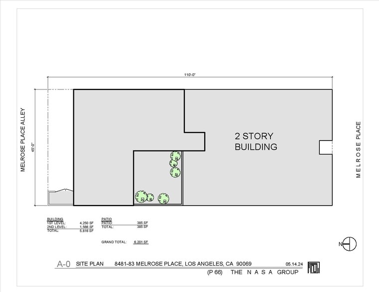 8481-8483 Melrose Pl, Los Angeles, CA for lease - Floor Plan - Image 2 of 4