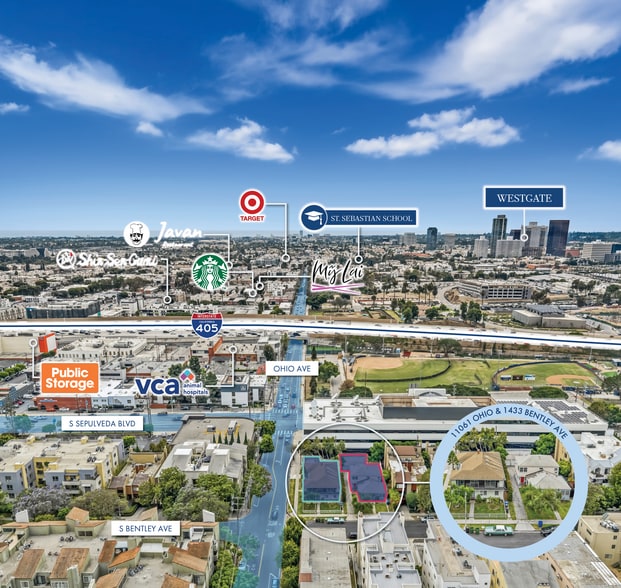 1433 S Bentley Ave, Los Angeles, CA for sale - Aerial - Image 1 of 11