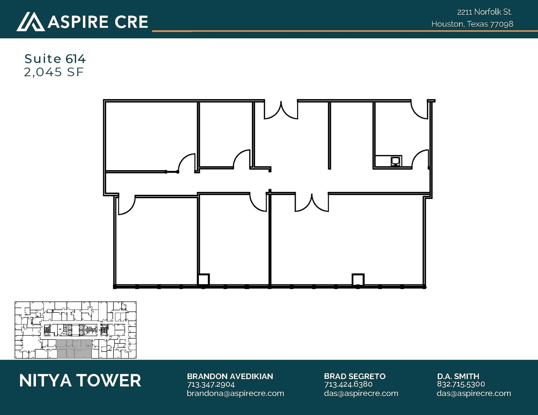 2211 Norfolk St, Houston, TX for lease Floor Plan- Image 1 of 2