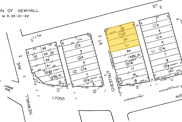 24522 Chestnut St, Newhall, CA à vendre - Plan cadastral - Image 3 de 12