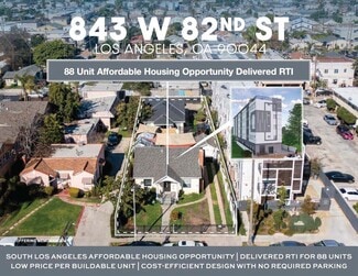 Plus de détails pour 843 W 82nd St, Los Angeles, CA - Terrain à vendre