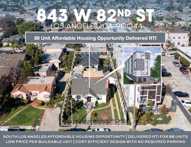 Plus de détails pour 843 W 82nd St, Los Angeles, CA - Terrain à vendre