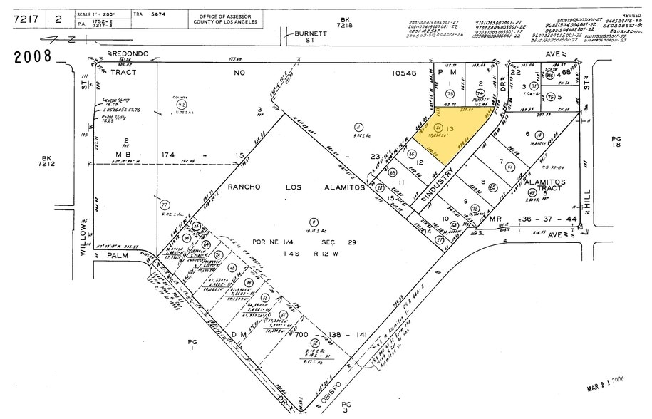 3281-3295 Industry Dr, Signal Hill, CA for lease - Plat Map - Image 2 of 11