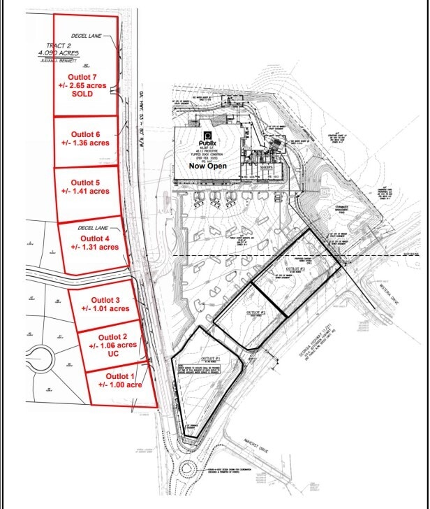 GA Hwy 53 & GA Hwy 11, Winder, GA à louer Photo du bâtiment- Image 1 de 2