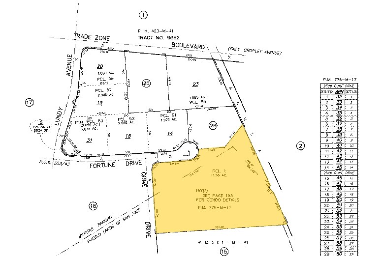 2526 Qume Dr, San Jose, CA à louer - Plan cadastral - Image 3 de 4