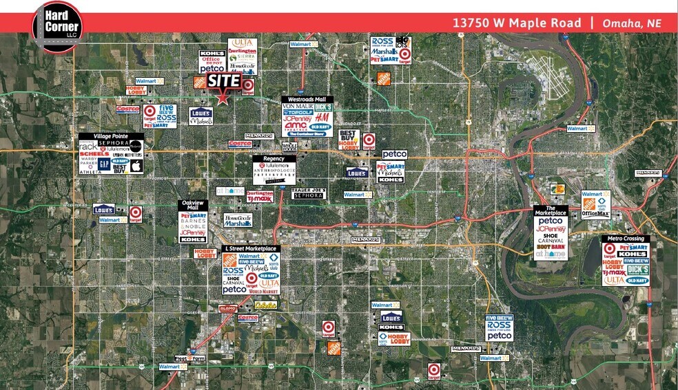 13750 W Maple Rd, Omaha, NE à louer - Aérien - Image 3 de 3