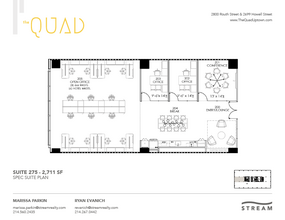 2699 Howell St, Dallas, TX à louer Plan d  tage- Image 1 de 2