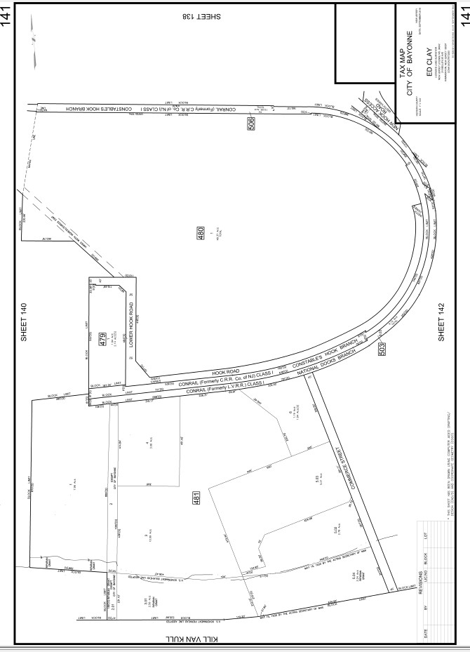 7 Hook Rd, Bayonne, NJ à vendre Plan cadastral- Image 1 de 1