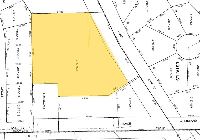 S68W14891 Janesville Rd, Muskego, WI à vendre - Plan cadastral - Image 2 de 5