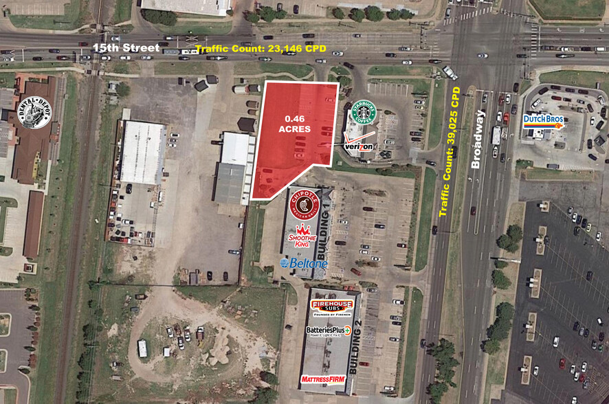 20 W 15th St, Edmond, OK for lease - Aerial - Image 1 of 2