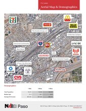 1601 Texas Ave, El Paso, TX - Aérien  Vue de la carte