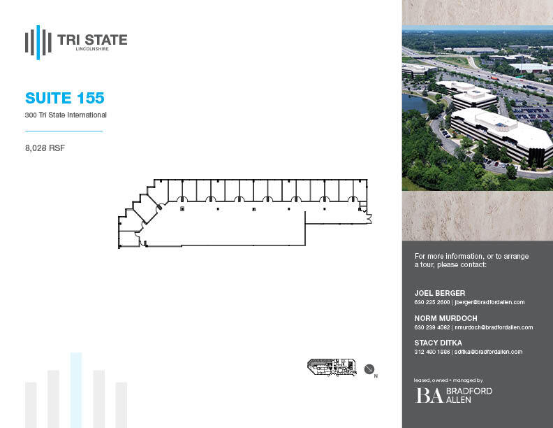 300 Tri State International, Lincolnshire, IL for lease Floor Plan- Image 1 of 12