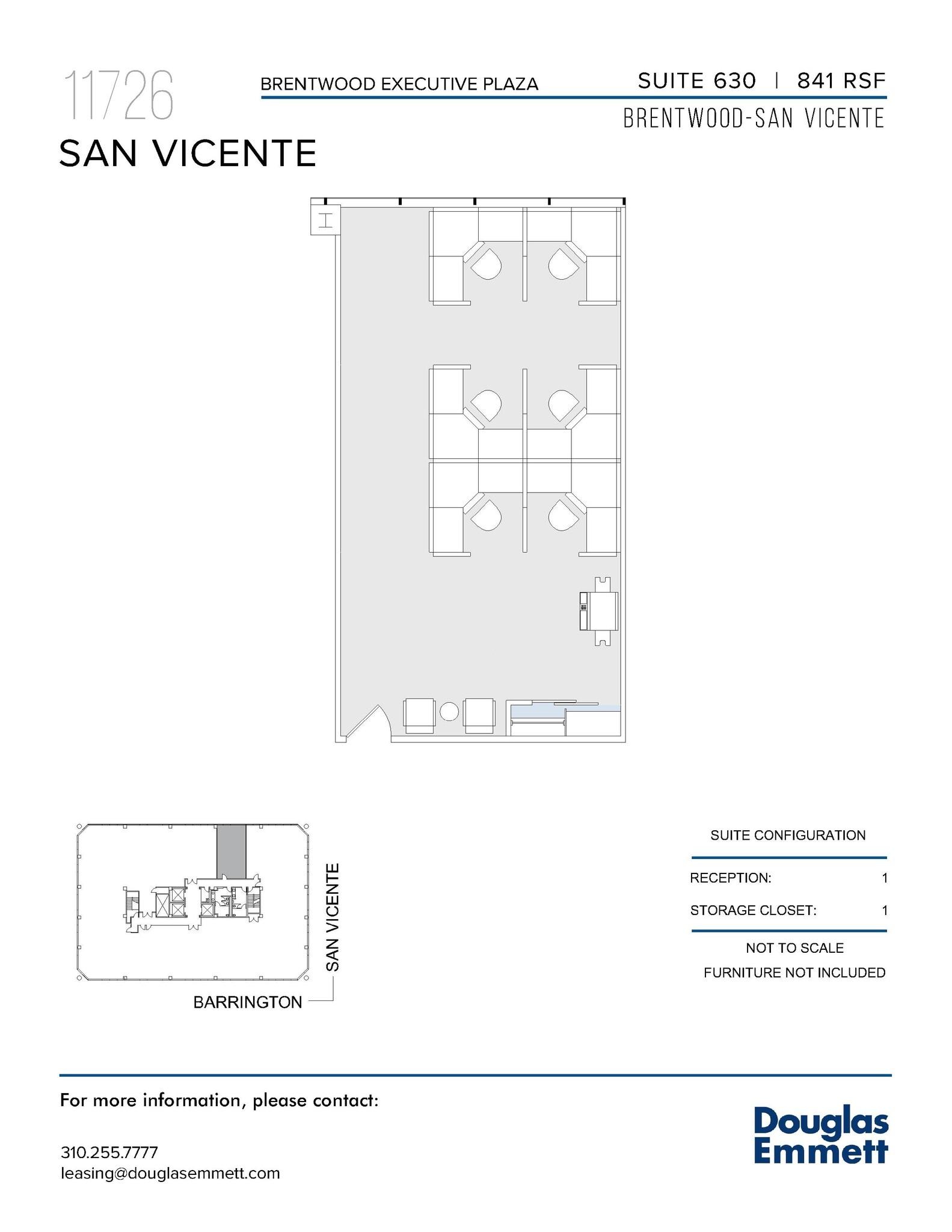 11726 San Vicente Blvd, Los Angeles, CA for lease Floor Plan- Image 1 of 1