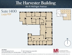 180 N Michigan Ave, Chicago, IL à louer Plan d’étage- Image 1 de 13
