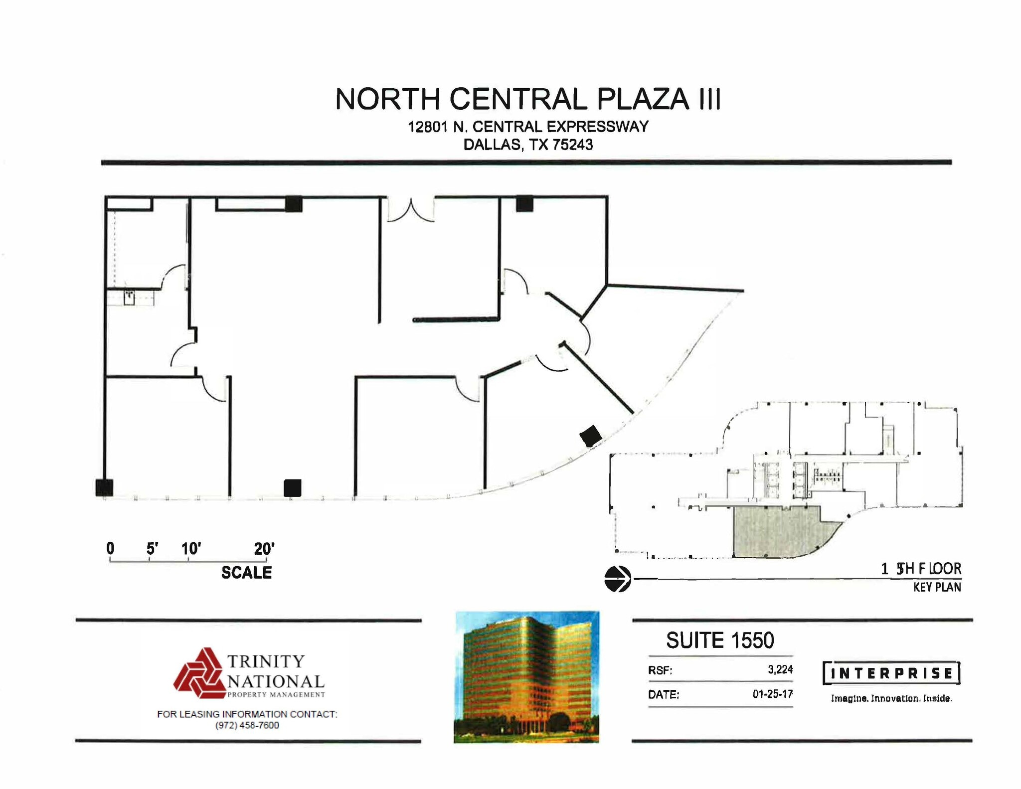 12801 N Central Expy, Dallas, TX for lease Floor Plan- Image 1 of 1