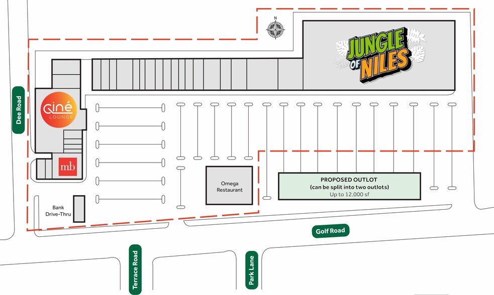 9000-9196 W Golf Rd, Niles, IL for lease - Floor Plan - Image 3 of 3