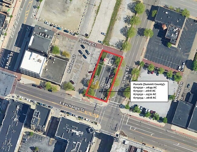Plus de détails pour 330 S. High St, Akron, OH - Terrain à vendre