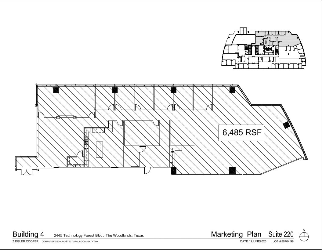 2445 Technology Forest Blvd, The Woodlands, TX for lease Floor Plan- Image 1 of 1
