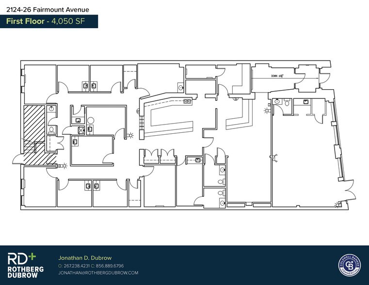 2124-2126 Fairmount Ave, Philadelphia, PA à louer - Plan d’étage - Image 2 de 4
