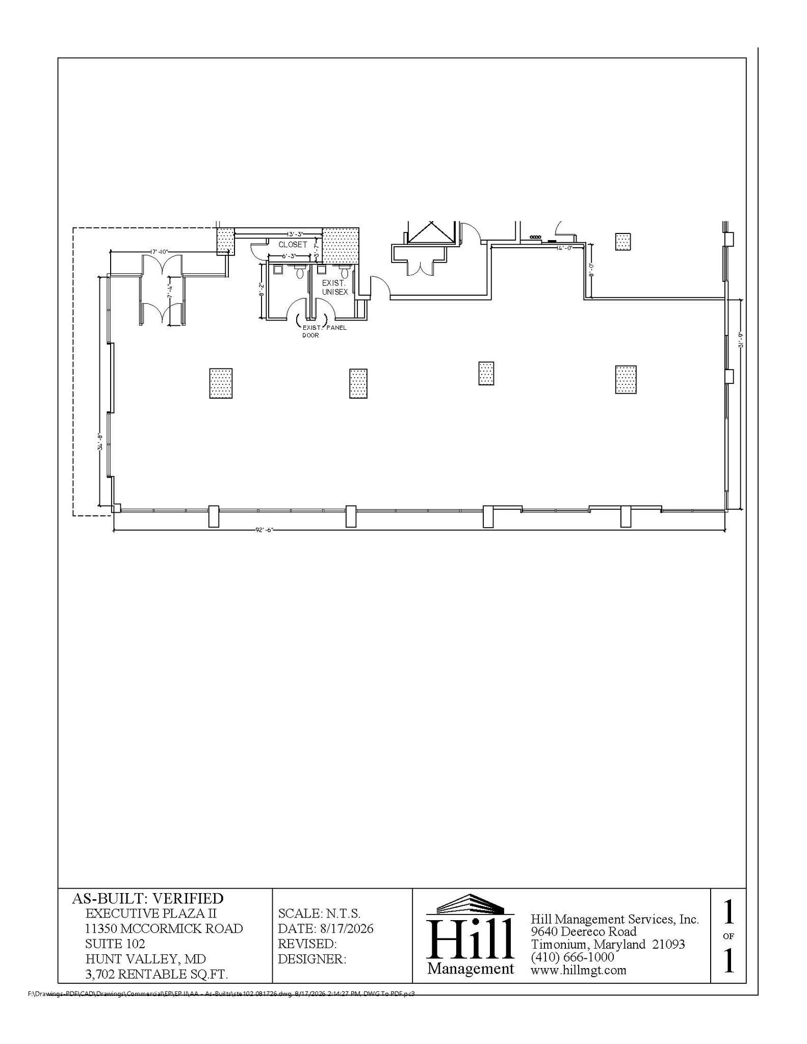 11350 McCormick Rd, Hunt Valley, MD for lease Floor Plan- Image 1 of 1