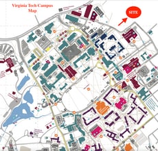 606 N Main St, Blacksburg, VA - AERIAL map view