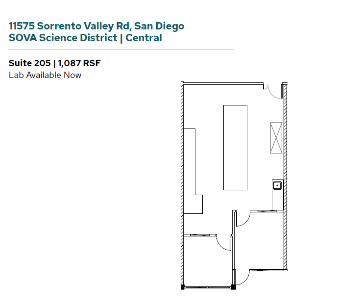 11555 Sorrento Valley Rd, San Diego, CA for lease Floor Plan- Image 1 of 1