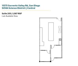 11555 Sorrento Valley Rd, San Diego, CA for lease Floor Plan- Image 1 of 1