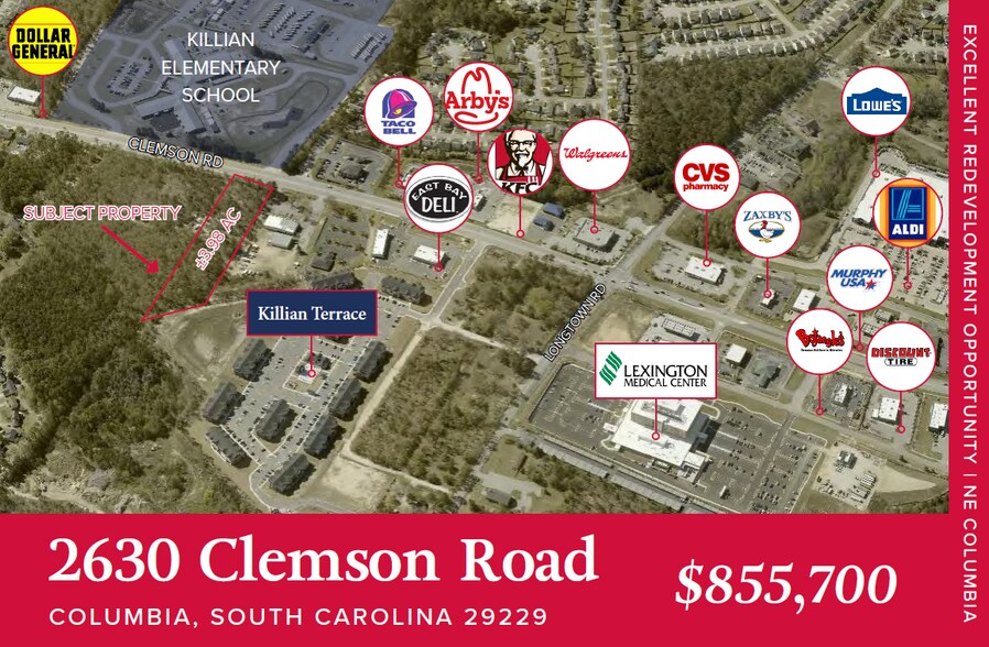 2630 Clemson Rd, Columbia, SC for sale - Building Photo - Image 1 of 3