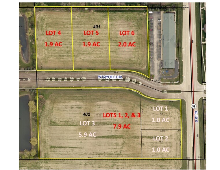 Route 59 & Dayfield Dr, Plainfield, IL à vendre - Photo du bâtiment - Image 2 de 9