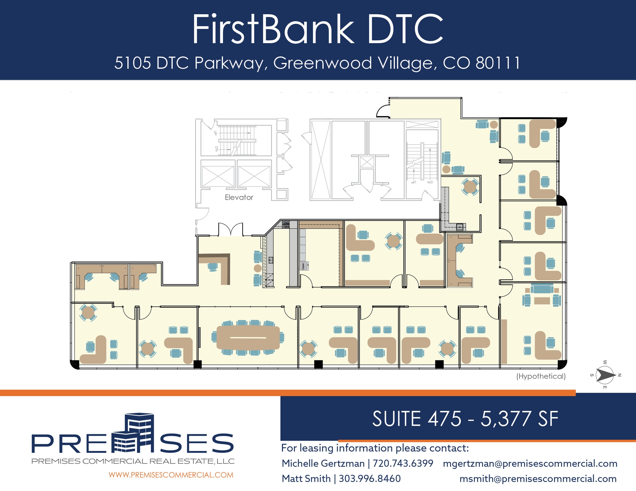 5105 Dtc Pky, Greenwood Village, CO à louer Plan d’étage- Image 1 de 2