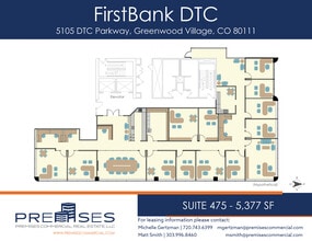 5105 Dtc Pky, Greenwood Village, CO à louer Plan d’étage- Image 1 de 2