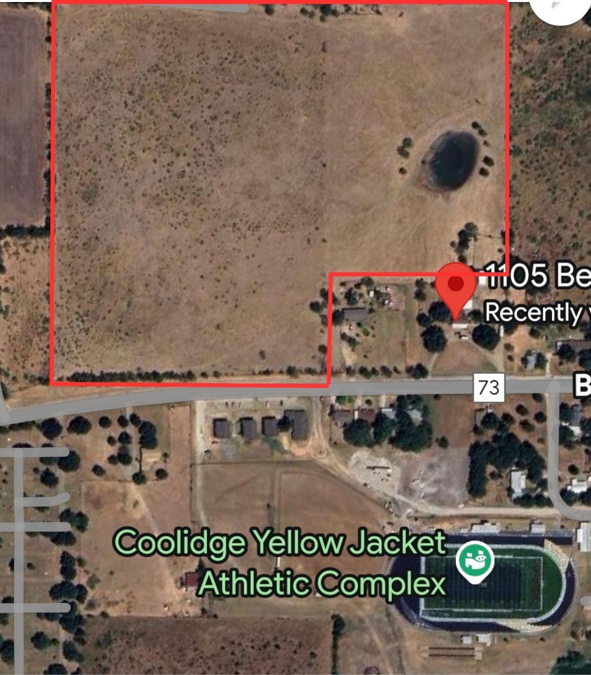 1301 Bell Street St, Coolidge, TX à vendre Aérien- Image 1 de 8