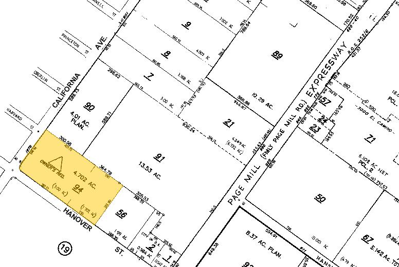 2475 Hanover St, Palo Alto, CA à louer - Plan cadastral - Image 2 de 5