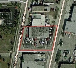 1190 S Dixie Hwy W, Pompano Beach, FL - Aérien Vue de la carte