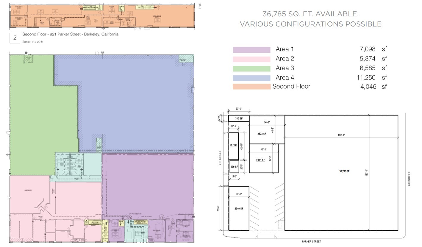 921 Parker St, Berkeley, CA for lease Floor Plan- Image 1 of 1