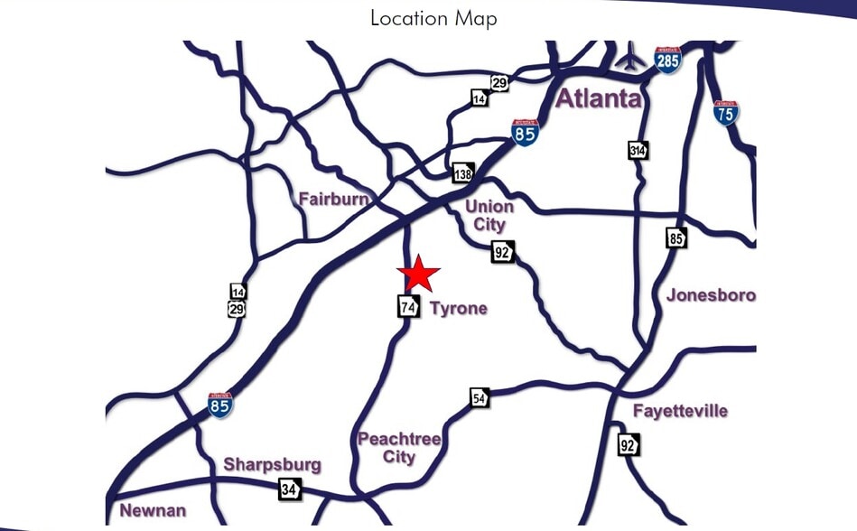 1195 Senoia Rd, Tyrone, GA à louer - Aérien - Image 3 de 5