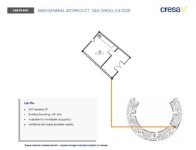 3550 General Atomics Ct, San Diego, CA à louer Plan d’étage- Image 1 de 1