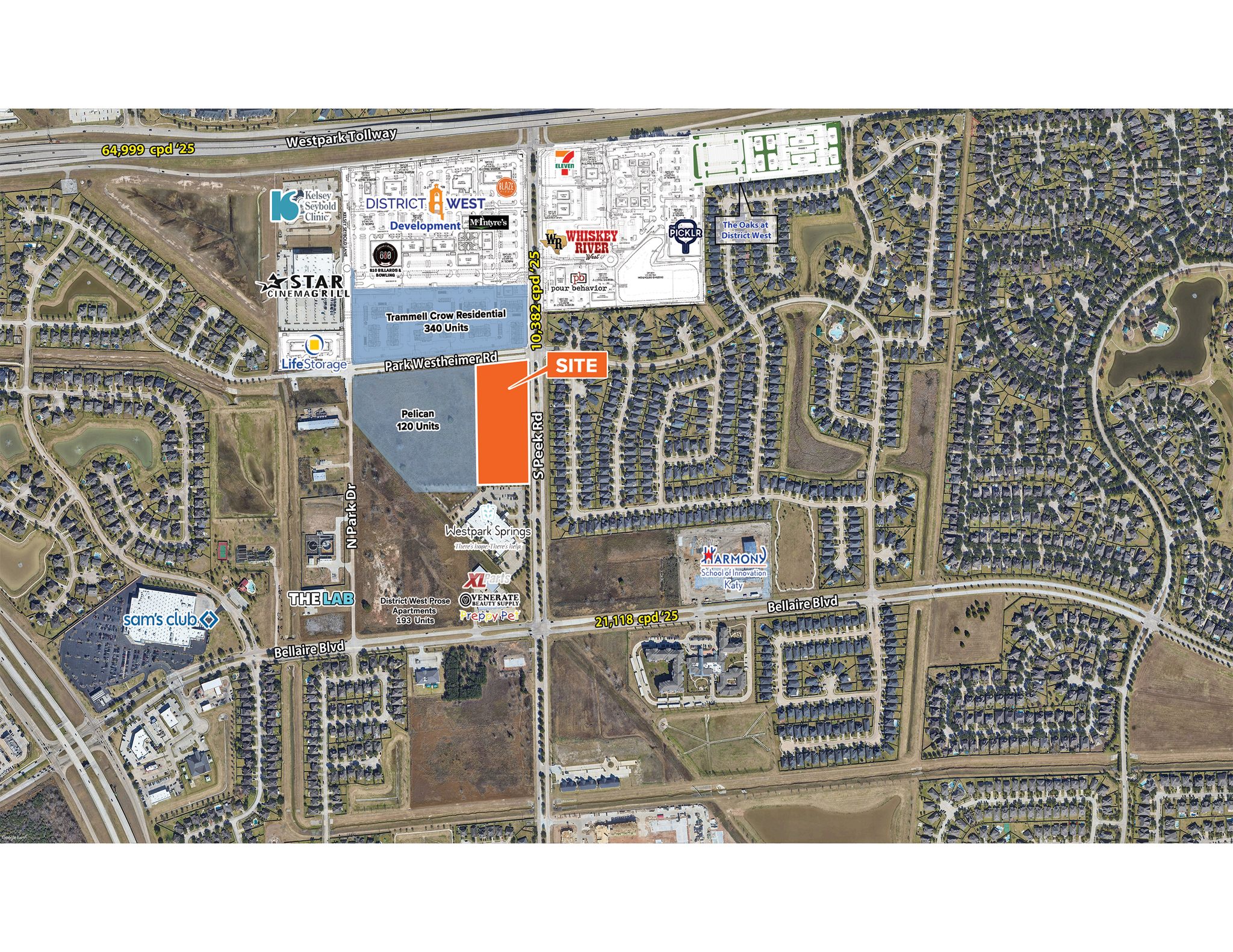 SWQ Park Westheimer Rd & S Peek rd, Richmond, TX à vendre Photo principale- Image 1 de 4