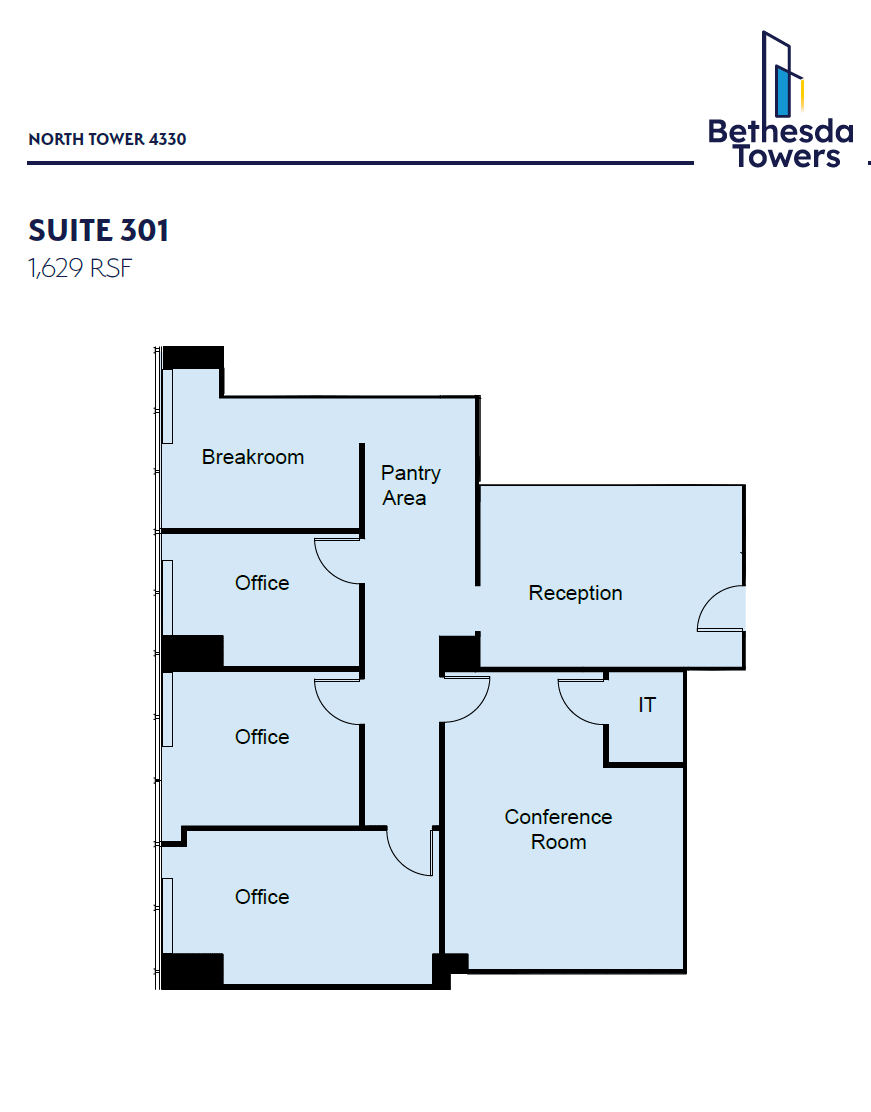 4340 East-West Hwy, Bethesda, MD for lease Floor Plan- Image 1 of 1