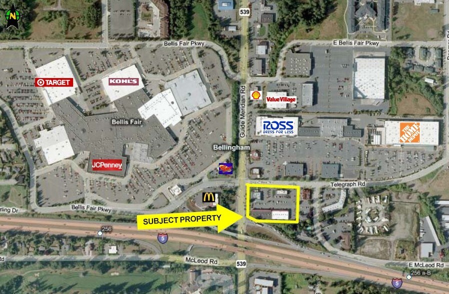 141-171 Telegraph Rd, Bellingham, WA à louer - Aérien - Image 2 de 2