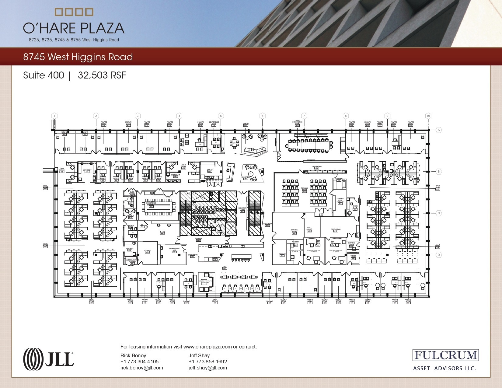 8725 W Higgins Rd, Chicago, IL à louer Plan d  tage- Image 1 de 1