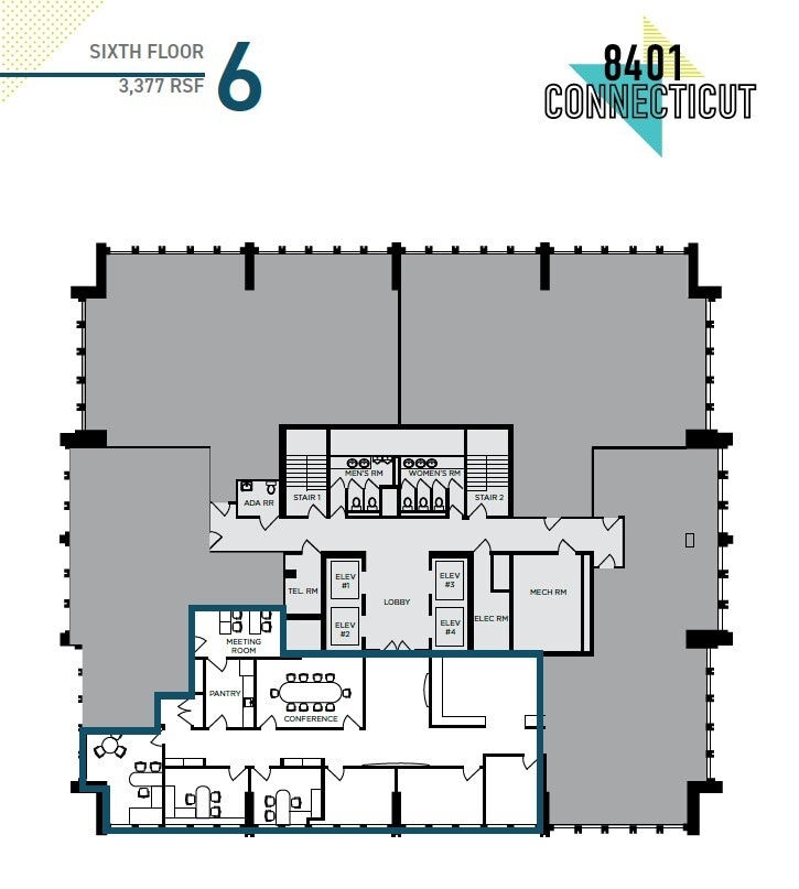 8401 Connecticut Ave, Chevy Chase, MD à vendre Plan d’étage- Image 1 de 1